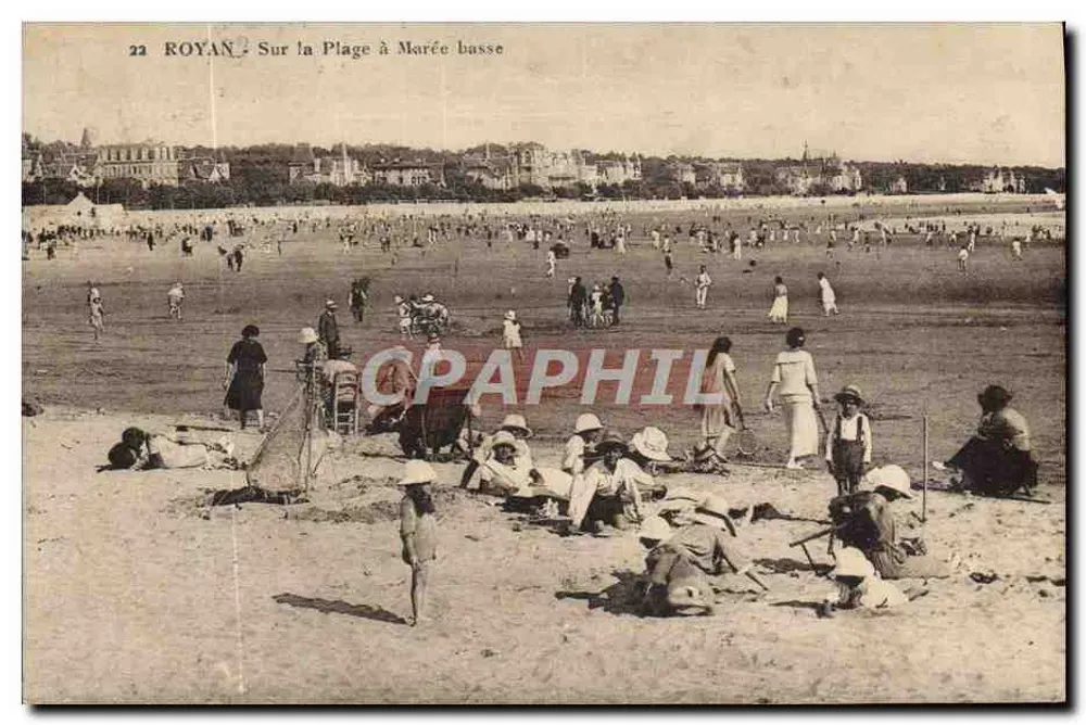 Royan — Na Praia com Maré Baixa — Edição Novas Galerias, n°22 - Frente