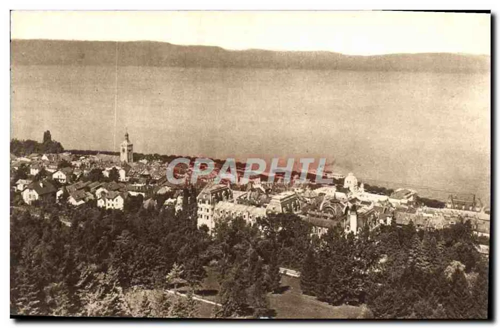 ÉVIAN-LES-BAINS — Vista geral — Editado pela Sociedade das águas minerais Évian-Cachat - Frente