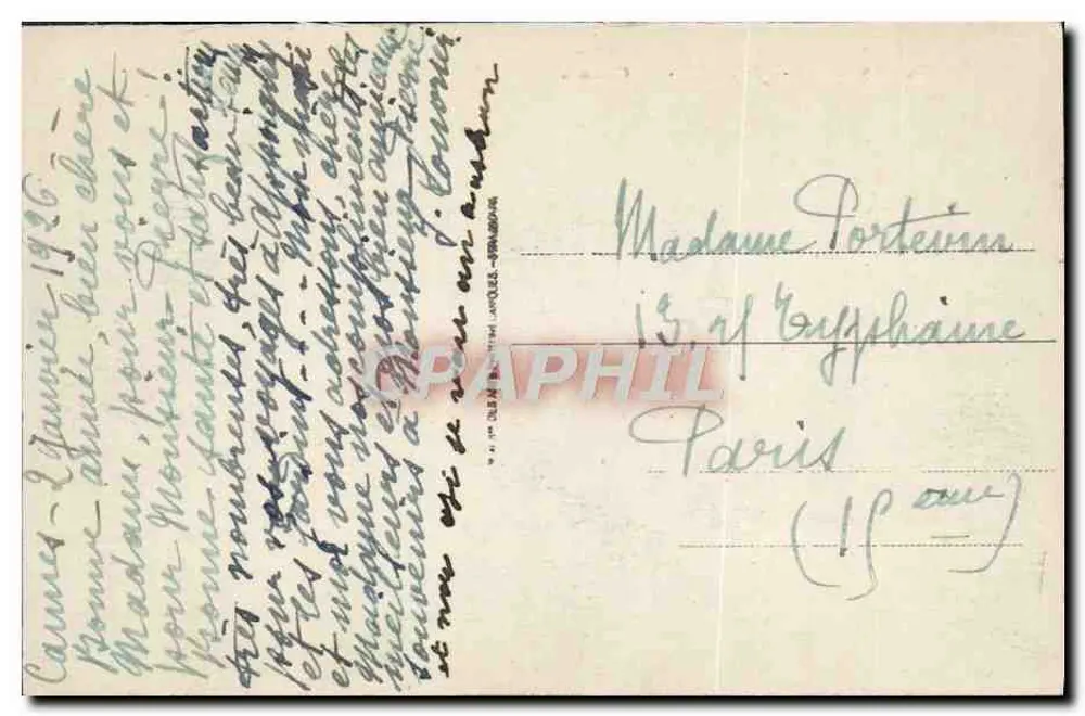 Île Saint-Honorat — Le Château — Editor não identificado, n° 9 - Verso