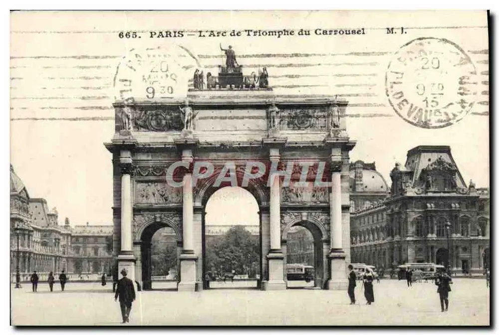 PARIS — O Arco do Triunfo do Carrousel — M. J. — n° 665 - Frente