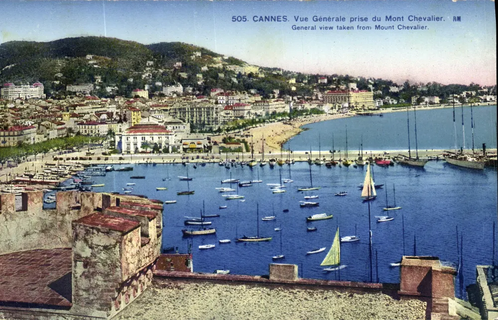 CANNES. Allgemeine Ansicht vom Mont Chevalier — Éditions d'Art Rostan et Niémen, n° 505 - Vorderseite