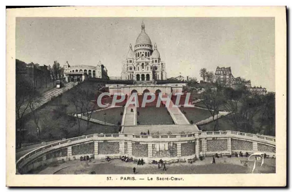 Paris — A Sacré-Cœur — A. Leconte, 38, rue Sta-Croix-de-Brettonnerie, Paris. - Frente