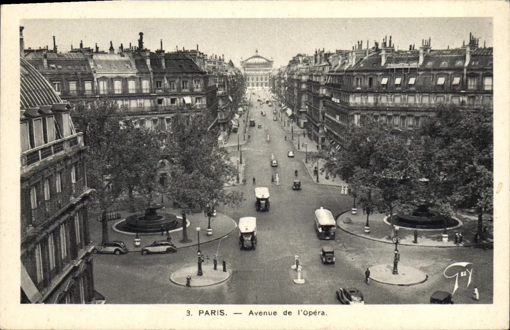 Paris — Avenida da Ópera — A. Laconie, 36, rue Ste-Croix-de-la-Bretonnerie, Paris - Frente