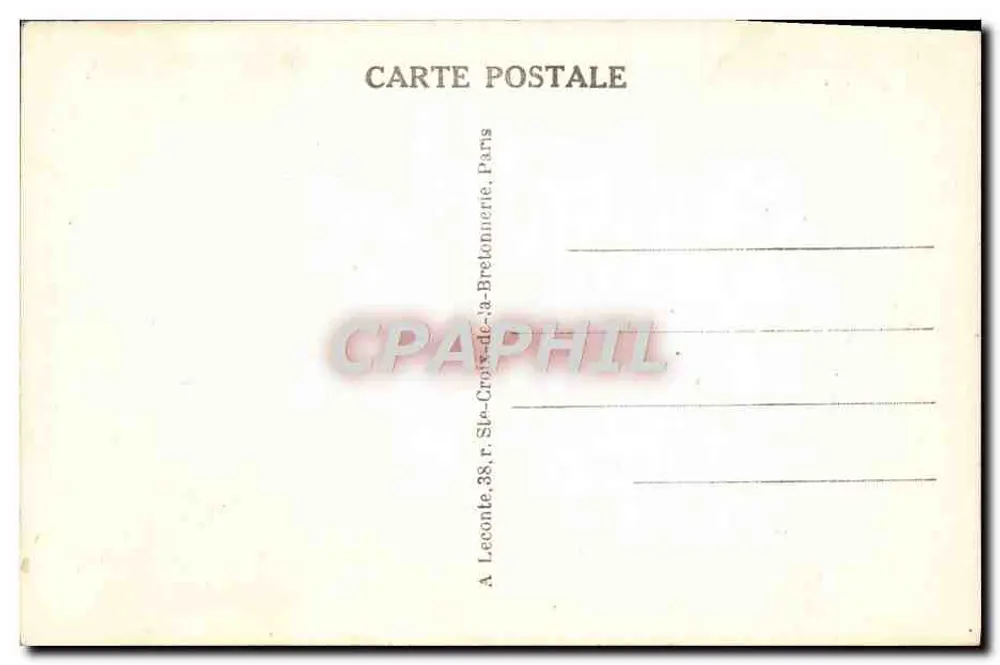 Paris - Sainte-Chapelle und Palais de Justice — Verlag Leconte, Nr. 35 - Rückseite