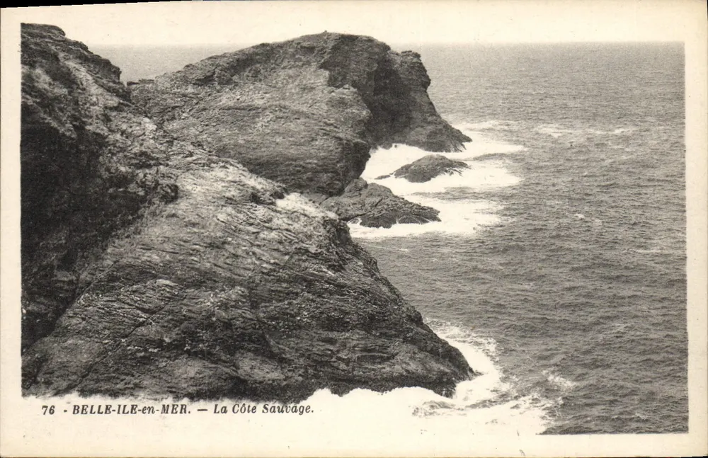 Belle-Île-en-Mer — La Côte Sauvage — G. Arraud, Verlag, Nantes - Vorderseite