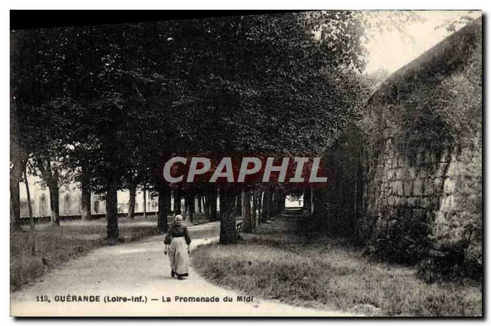 Guérande (Loire-Inf.) — A Promenade do Midi — F. Chapeau, editor Nantes - Frente