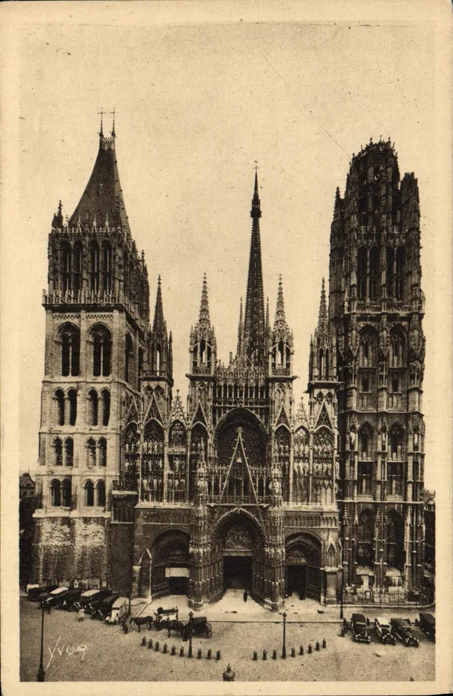 Rouen — Catedral Nossa Senhora — Edições d'Art YVON, Paris - Frente