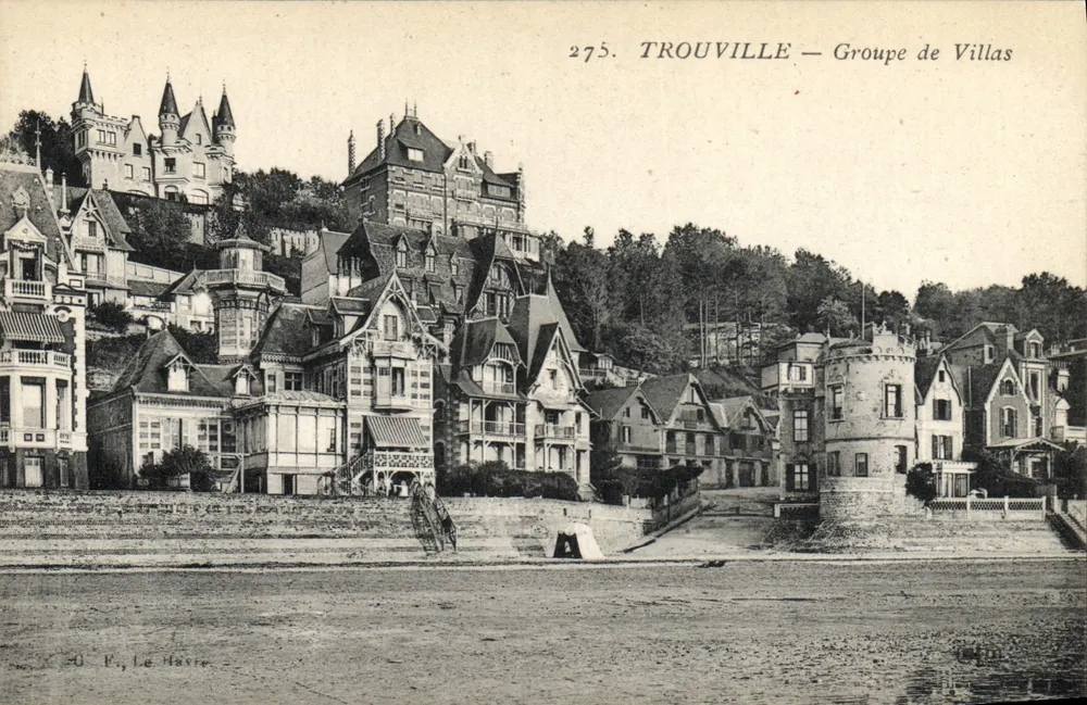 Trouville — Grupo de Villas — P. Le Harre, n°275 - Frente