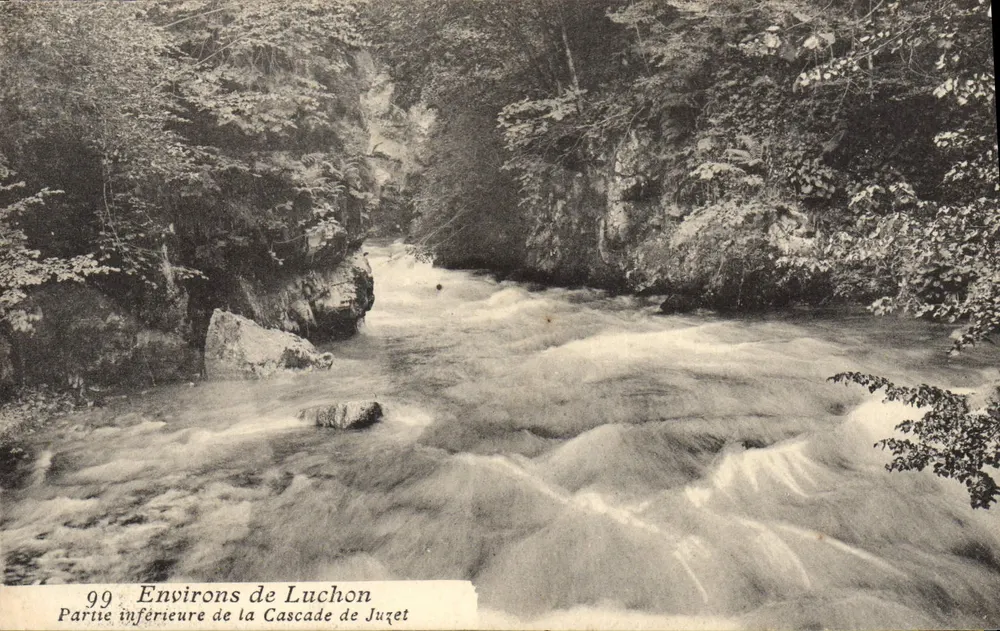 Umgebung von Luchon — Unterer Teil des Juzet-Wasserfalls — n°99 - Vorderseite