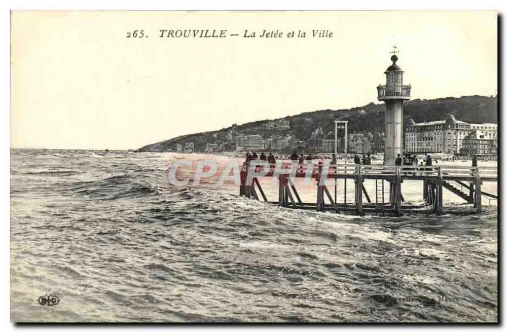 Trouville — Die Mole und die Stadt — Verlag MP Le Déléy, Nr. 265 - Vorderseite