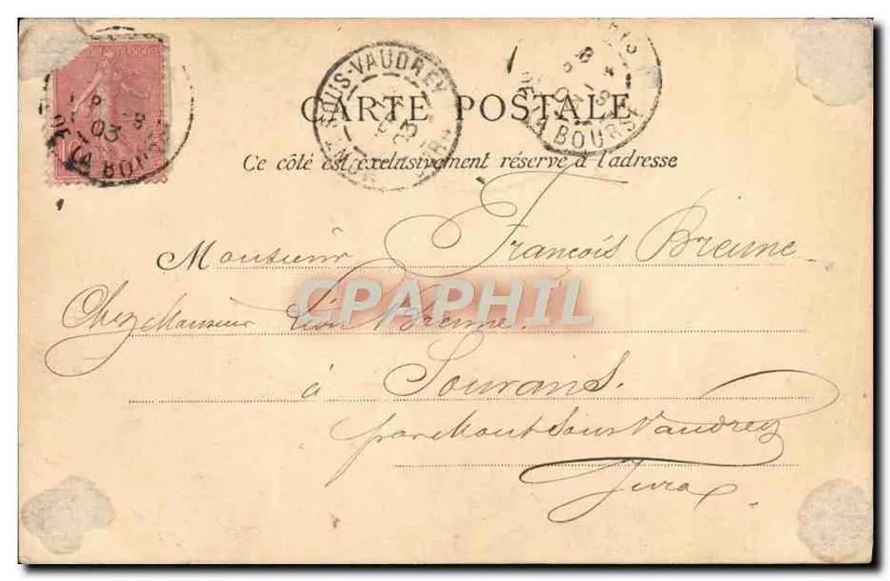 Hôtel de Sens — Hôtel de Sens — éditeur A. L. D., Paris, n° 332 - Rewers