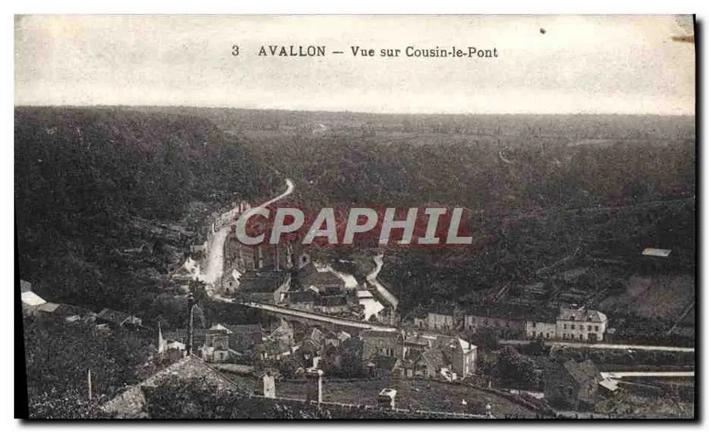 Avallon — Vista su Cousin-le-Pont — n°3 - Recto