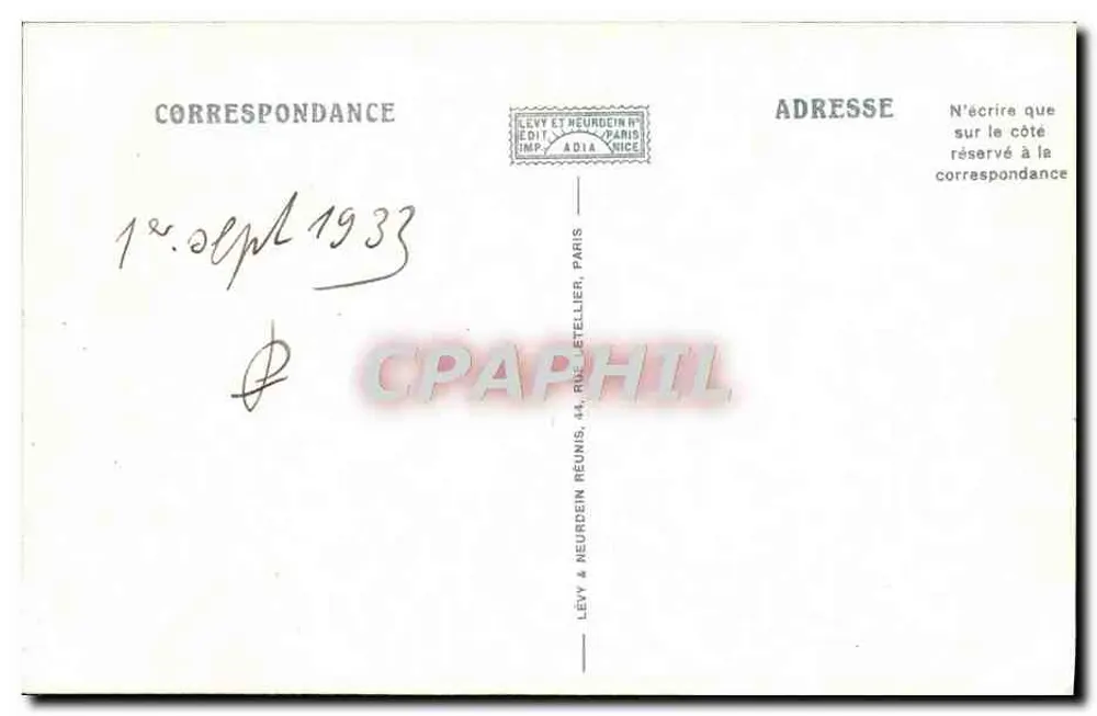 Umgebung von Aix-les-Bains — See Bourget und Schloss Châtillon — ND. - Rückseite