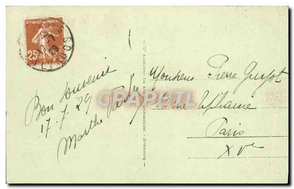 Deauville - Blütenstrand - Badezeit — Verlag Antike Ansichtskarte n°309 - Rückseite