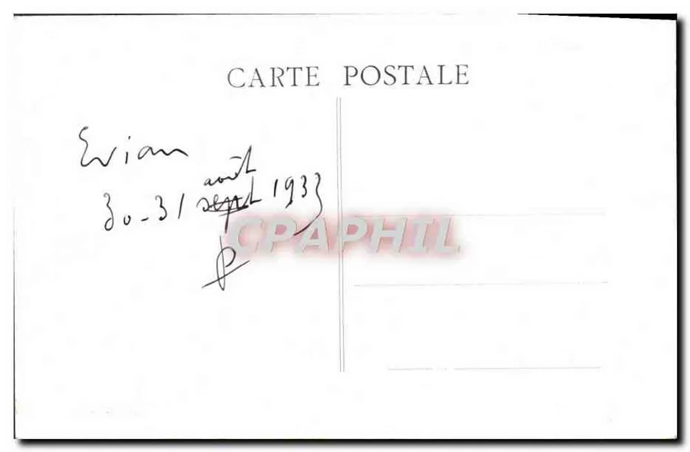 Evian-les-Bains — Casino Municipal — Fot. Bouvier-Nâcon - Verso