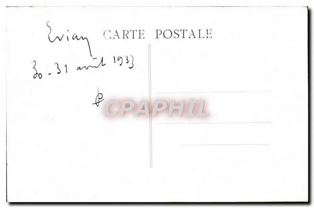 EVIAN-LES-BAINS — Der Leuchtturm und Abfahrt des Bootes — Ausgabe BOUTONNE n°907 - Rückseite