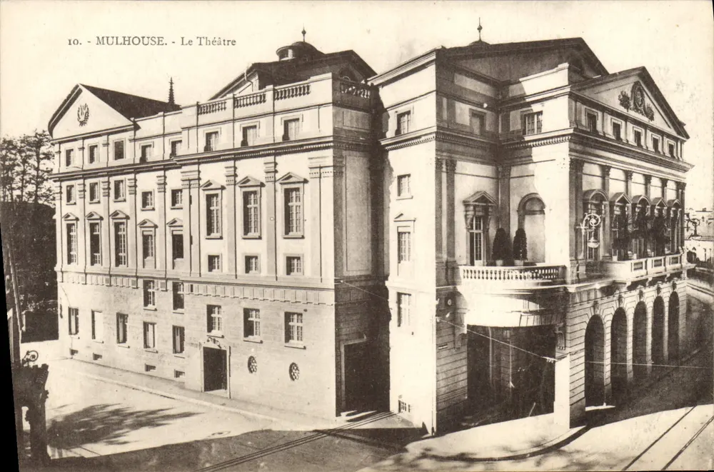 Mulhouse - Teatr — wydawca Ch. Bergeret, n°10 - Awers