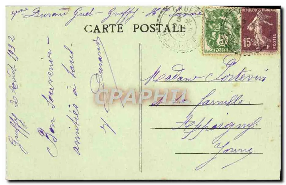 Gruffy - Ponte da Abime — editor Gutton-Genevin, n°12 - Verso