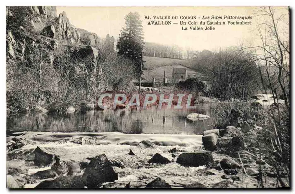 Tal des Cousin — Die malerischen Orte — Avallon — Ein Eckchen des Cousin in Pontaubert — Das schöne Tal - Vorderseite