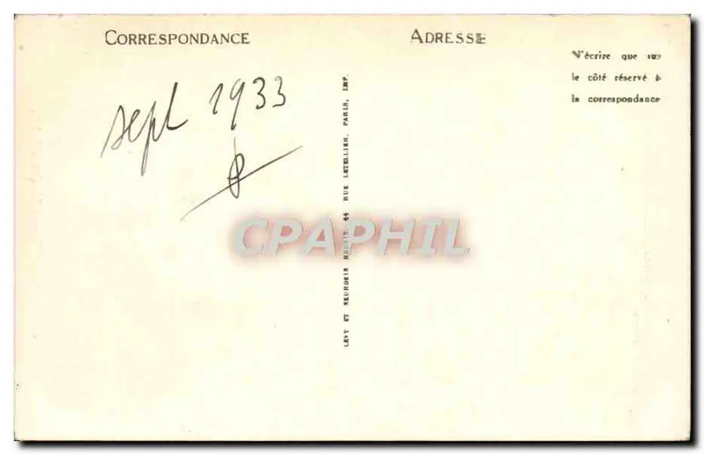 AUXERRE — A Relógio — LL. — Editor LL. - Verso