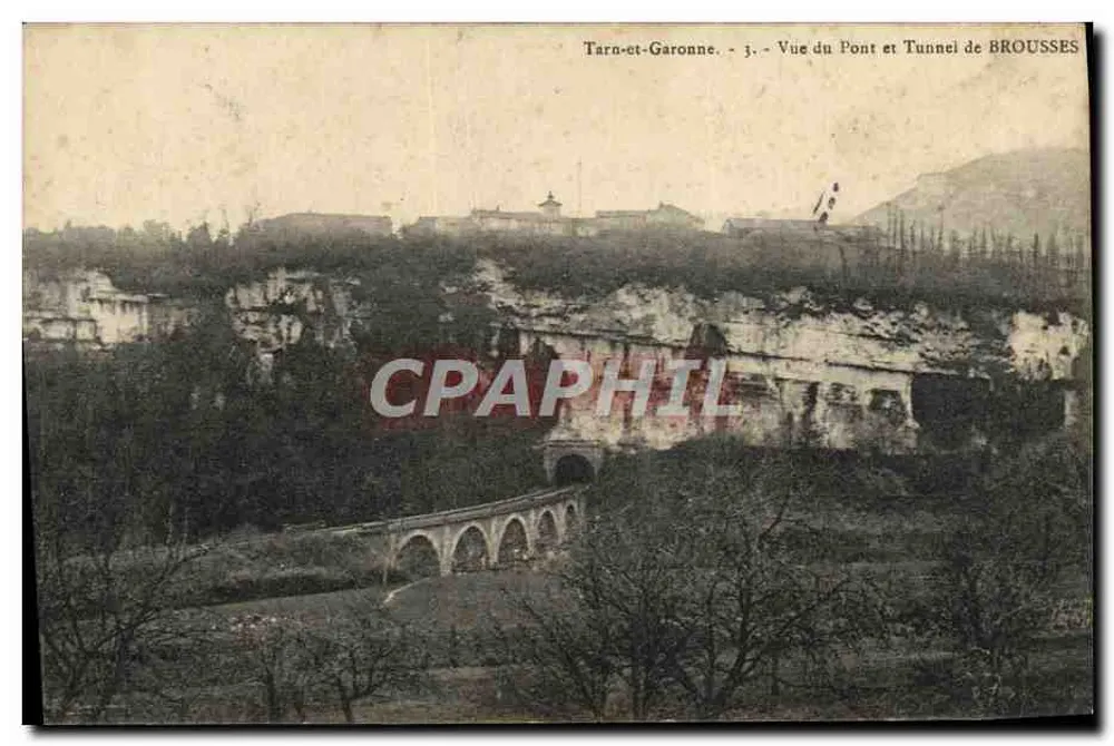 Vista do Ponte e Tunel de Brousses — Tarn-et-Garonne — n°3 - Frente
