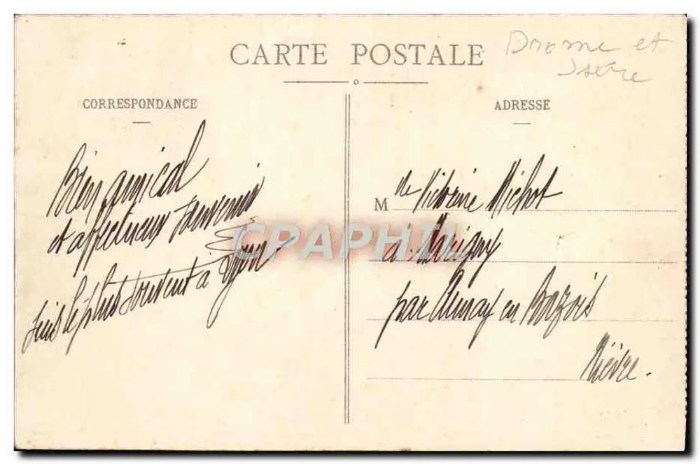 Le Vercors — Estrada de Combe-Laval — E.R. — n°272 - Verso