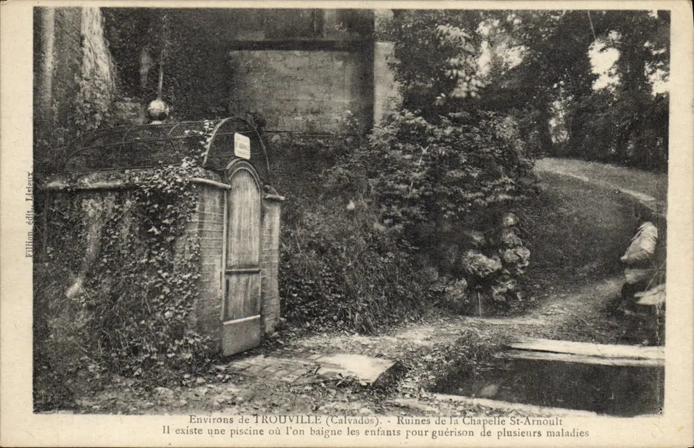 Umgebung von TROUVILLE (Calvados) — Ruinen der Kapelle St-Arnoult — Fillion, Verlag J. Lister - Vorderseite