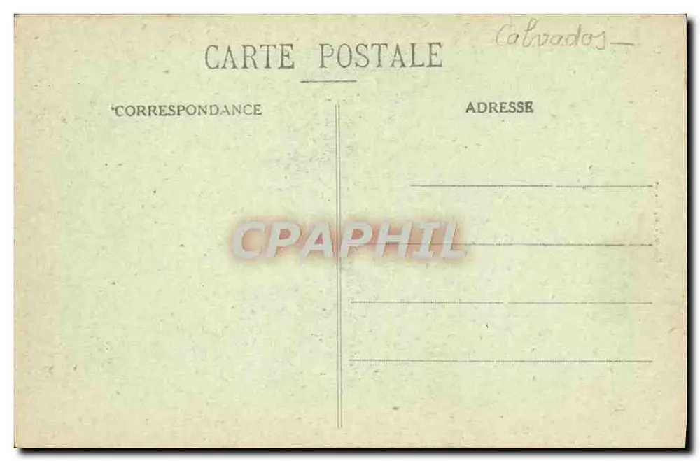 Umgebung von TROUVILLE (Calvados) — Ruinen der Kapelle St-Arnoult — Fillion, Verlag J. Lister - Rückseite