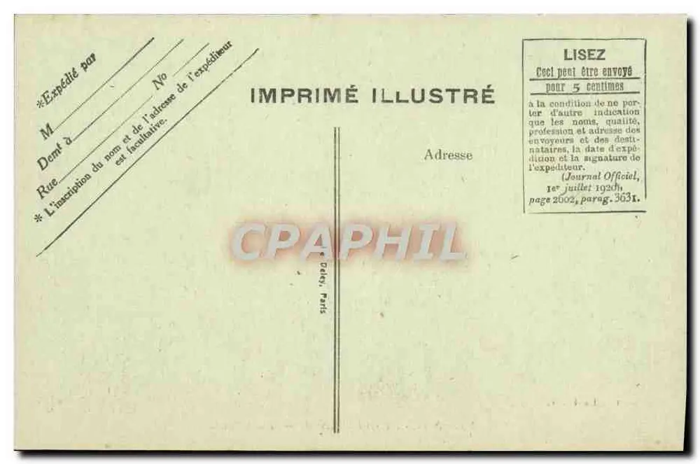 Sainte-Adresse — Panorama — G. F., Le Havre, n° 58 - Verso