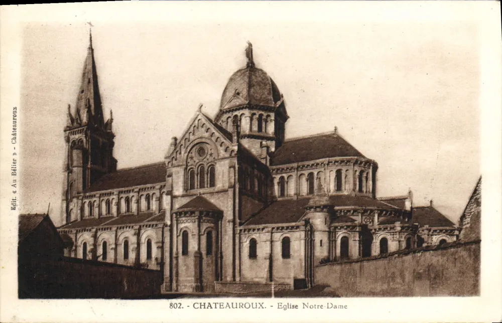 Châteauroux - Igreja de Nossa Senhora — Edição Au Bélîtor, n° 802 - Frente