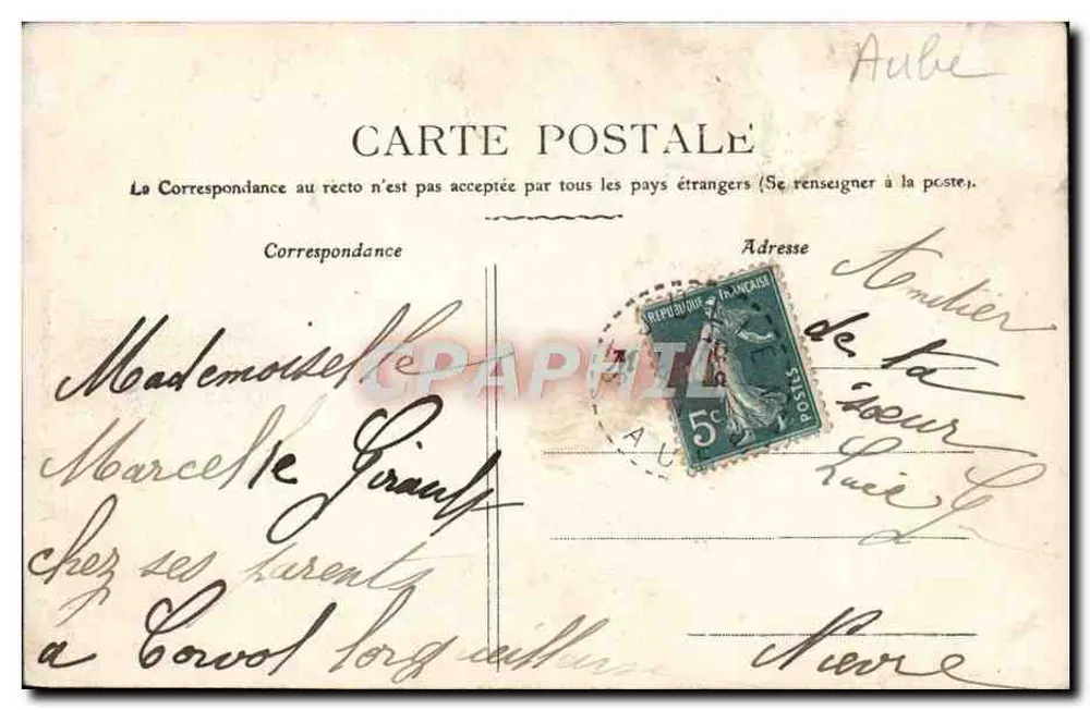 Troyes — Engrèbellement des Hotels de Marizy — Sammlung T. G. n°103 - Rückseite