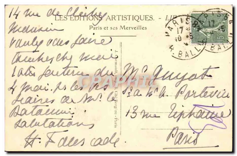 Paris — Notre-Dame, der Parvis und die Seine — LIP - Rückseite