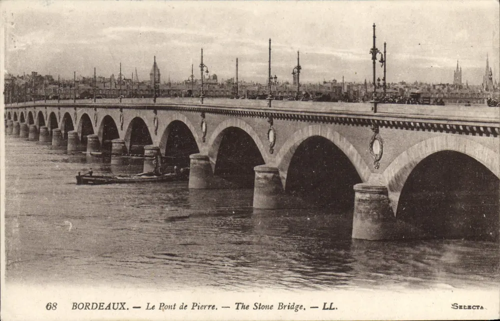 Bordeaux — O Ponte de Pedra — A Ponte de Pedra — LL. — Selecta - Frente