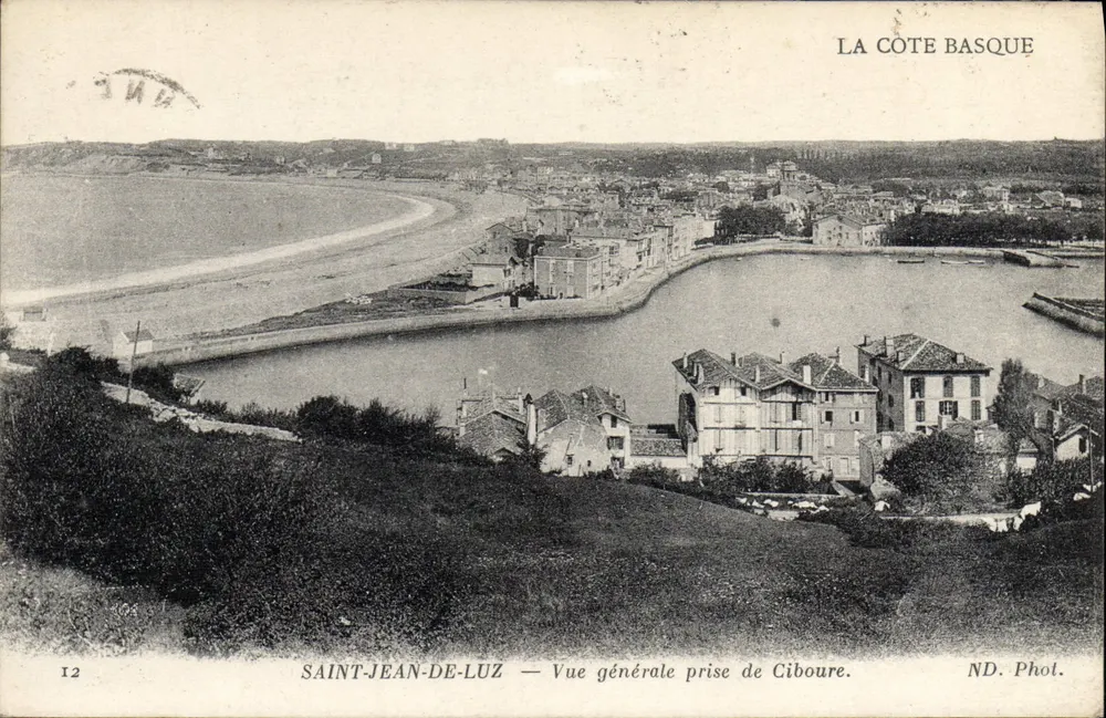 Saint-Jean-de-Luz — Allgemeiner Blick von Ciboure — ND. Fot. - Vorderseite