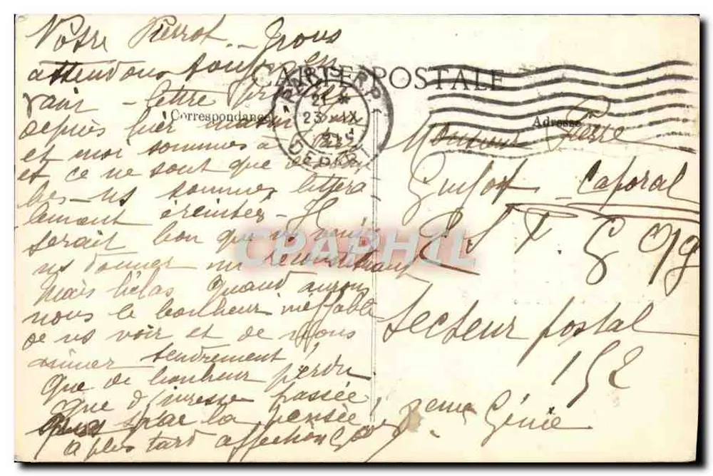 Paris — Igreja Saint-Sulpice — Bilhete postal antigo n°4598 - Verso