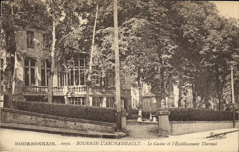 Bourbon-L'Archambault — Das Casino und das Thermalbad — Ideal, n° 2072 - Vorderseite
