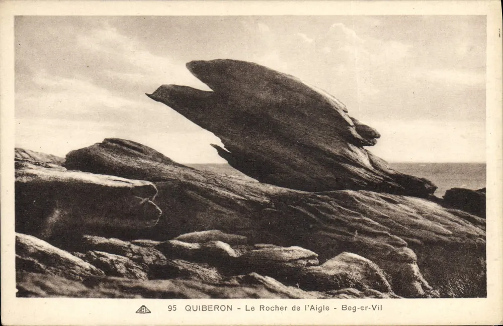 Quiberon - O Rocher de l'Aigle - Beg-er-Vil - Frente