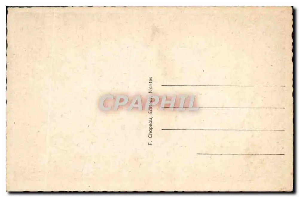Frélingé — O Coro da Capela — F. Chapeau, Editor, Nantes - Verso