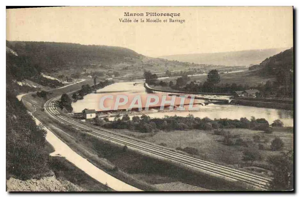 Paisagem Pitoresca Maron — Vale da Mosela e Barragem — editor Maron Pittoresque - Frente