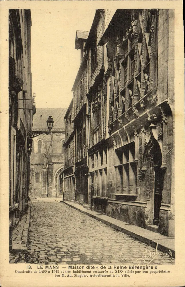 Le Mans — Haus genannt « de la Reine Bérengère » — n°13 - Vorderseite