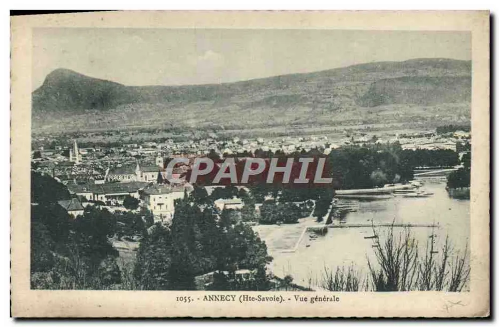Annecy (Hte-Savoie) — Vista geral — L. France, editor, n° 1055 - Frente