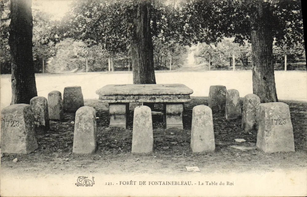 Floresta de Fontainebleau — A Mesa do Rei — Editor n°121 - Frente