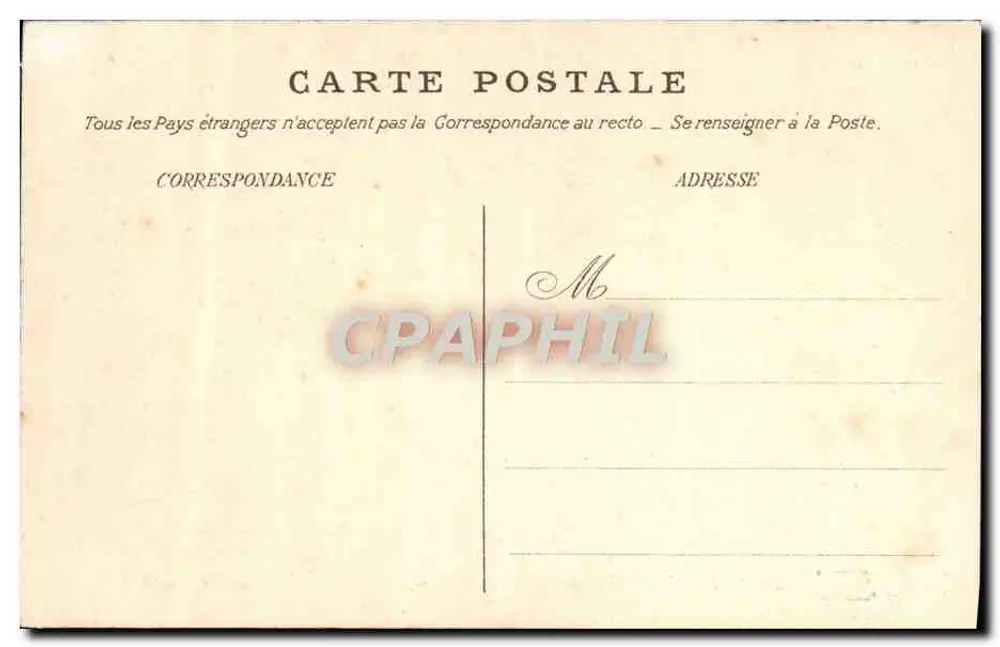 Kreuzung der Croix de Franchard — Forêt de Fontainebleau — Verleger unbekannt, n° 404 - Rückseite