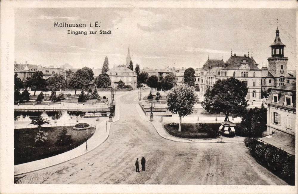 Mulhouse i.É. — Invoer naar de stad — onbekende uitgever, serie-nummer niet zichtbaar - Voorkant