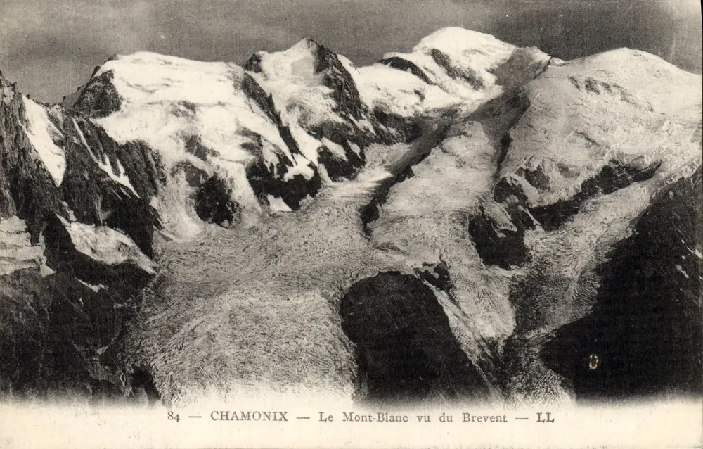 Chamonix — De Mont-Blanc gezien vanaf het Brevent — LL - Voorkant