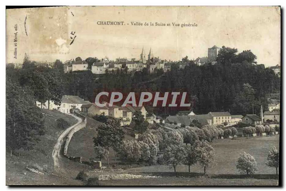 Chaumont — Vale da Suize e Vista Geral — Jullien e Morel editor - Frente