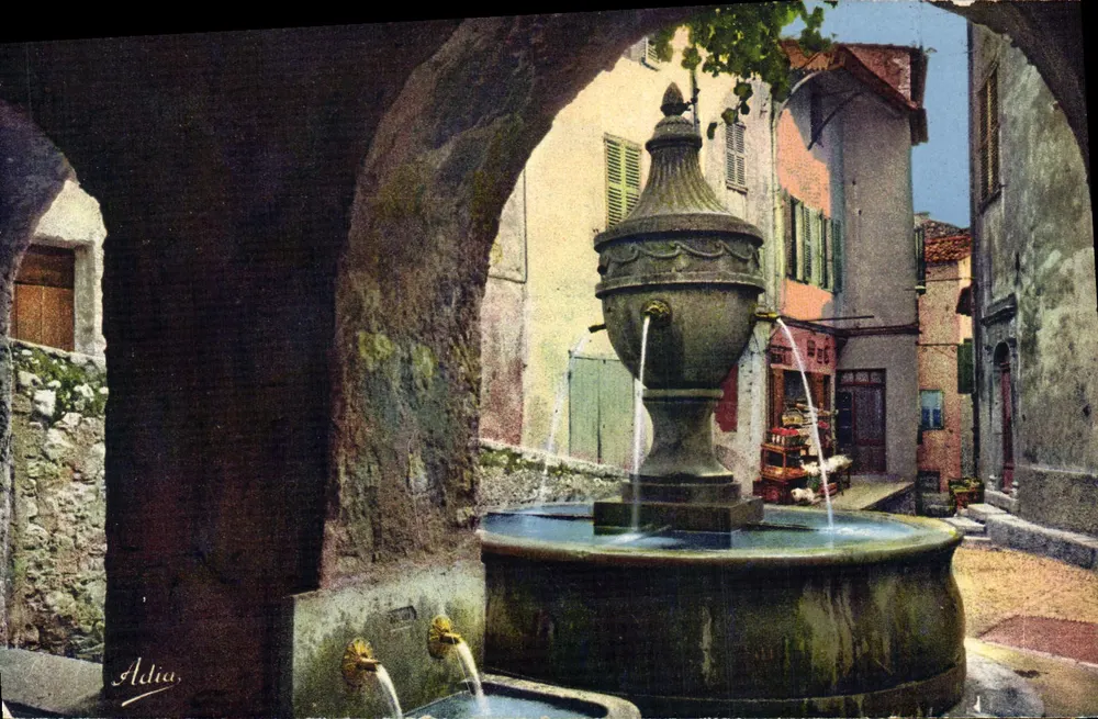 La Fontaine — Saint-Paul-de-Vence — Edizioni Adia - Recto