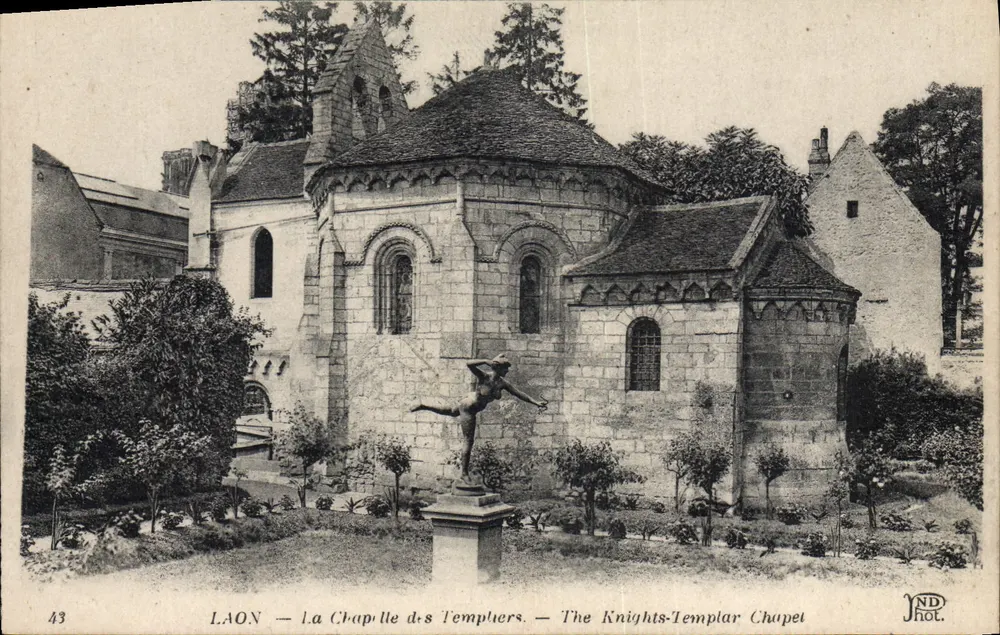 Laon — A Capela dos Templários — A Capela dos Templários - Frente