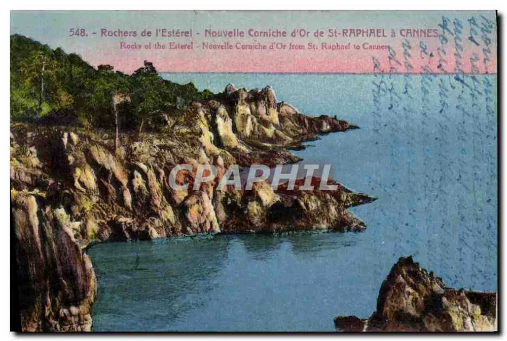 Felsen des Estérel - Neue Goldene Promenade von St-Raphaël nach Cannes — Serie 548 - Vorderseite