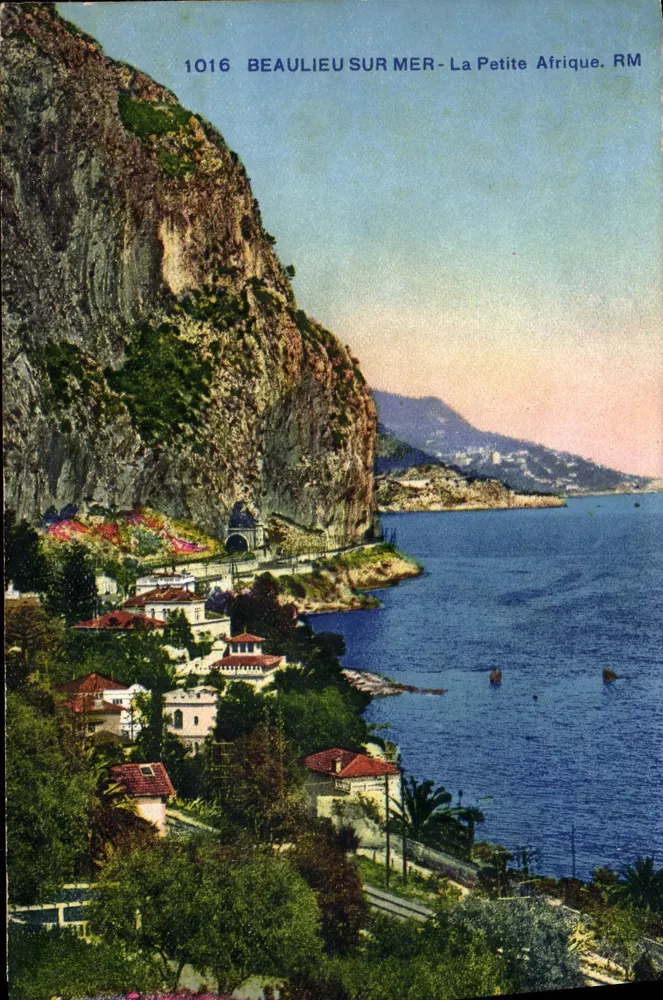 Beaulieu-sur-Mer — La Petite Afrique — Editor R. Marcelau, N° 1016 - Frente